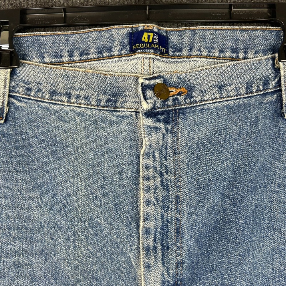 Wrangler‎ Cowboy Cut Jeans 42x30 Stonewash Pants Western Straight Leg - Picture 3 of 16